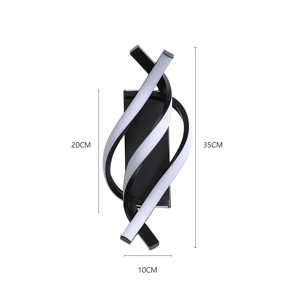 Applique murale chambre design et minimaliste en spirale Mon Luminaire™