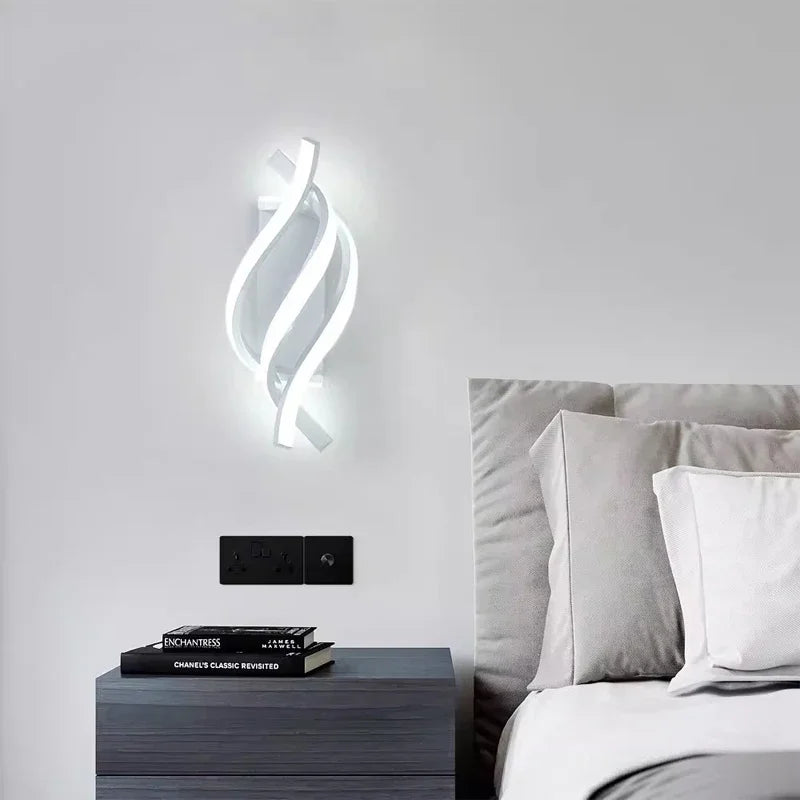 Applique murale chambre design et minimaliste en spirale Mon Luminaire™