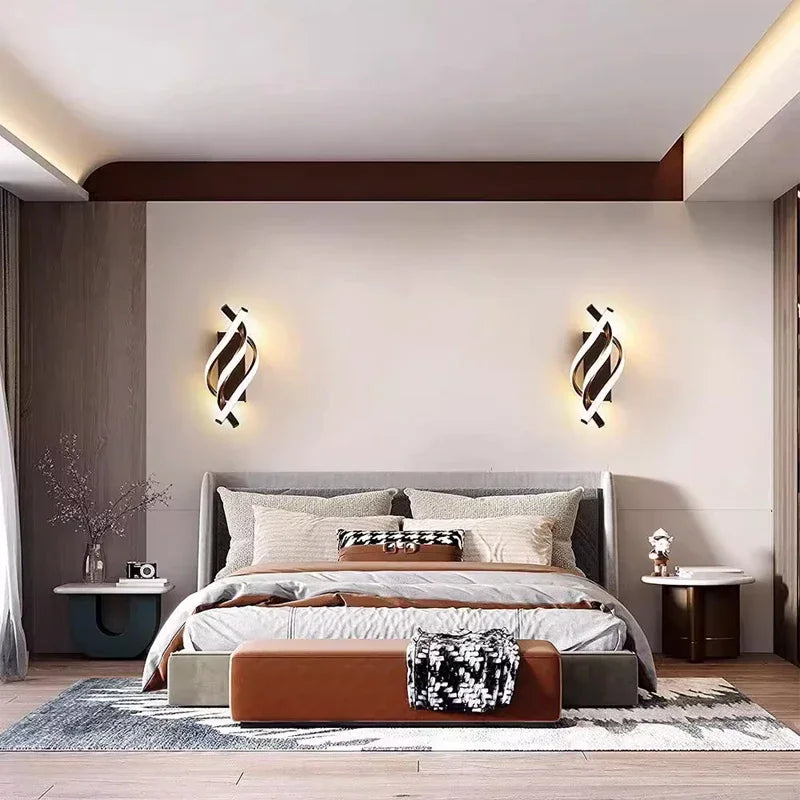 Applique murale chambre design et minimaliste en spirale Mon Luminaire™