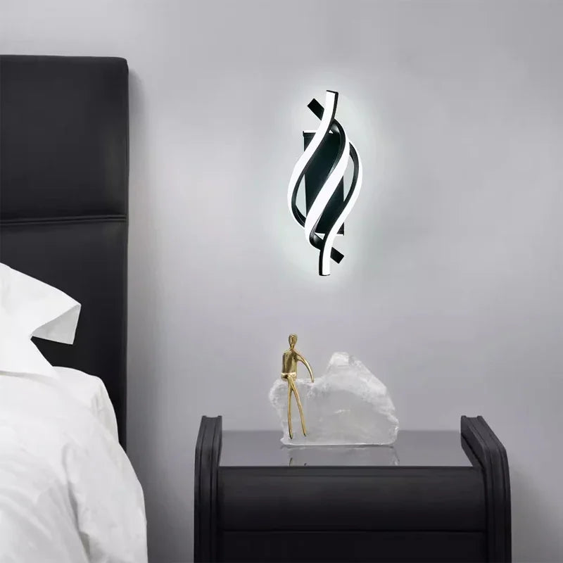 Applique murale chambre design et minimaliste en spirale Mon Luminaire™