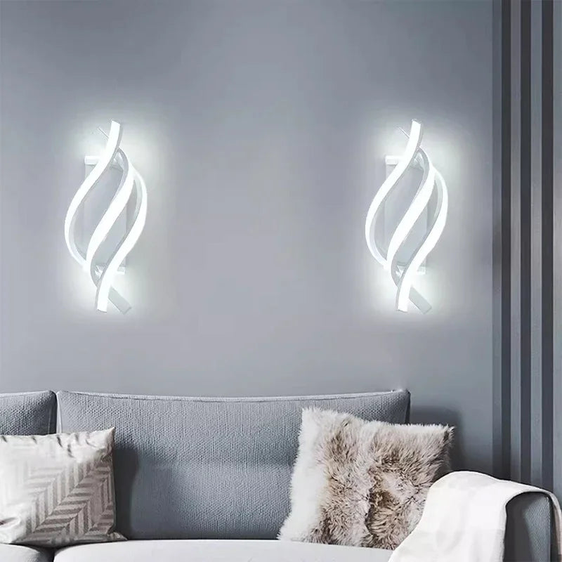 Applique murale chambre design et minimaliste en spirale Mon Luminaire™