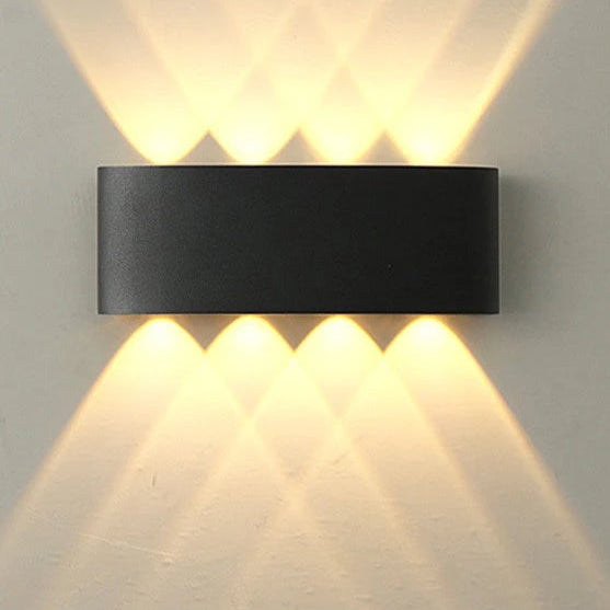 Applique murale chambre design et moderne Noir 8 / Blanc chaud (2700–3500K) Mon Luminaire™