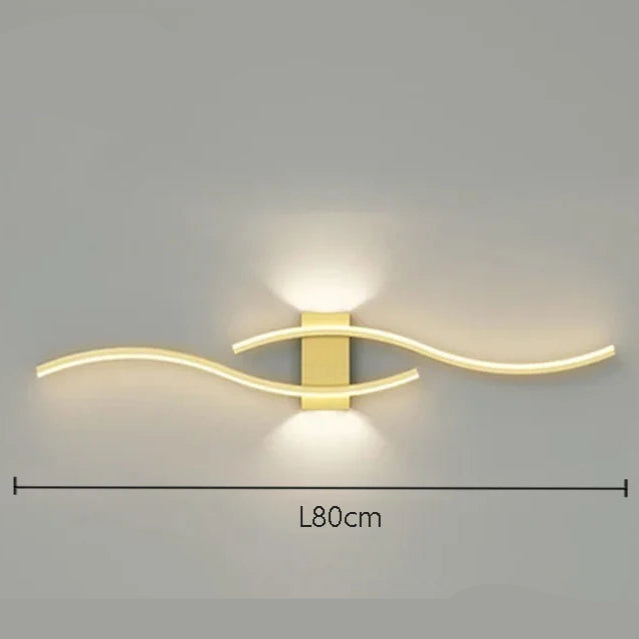 Applique murale chambre double vague moderne Mon Luminaire™