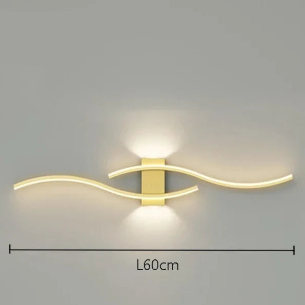 Applique murale chambre double vague moderne Mon Luminaire™