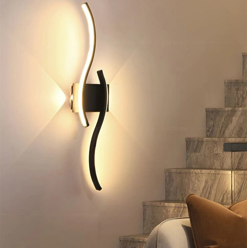 Applique murale chambre double vague moderne Mon Luminaire™
