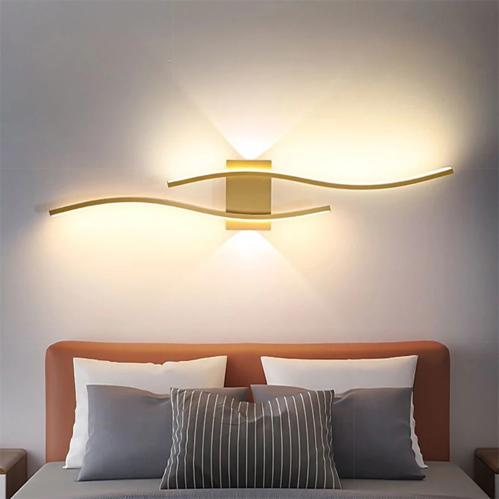 Applique murale chambre double vague moderne Mon Luminaire™