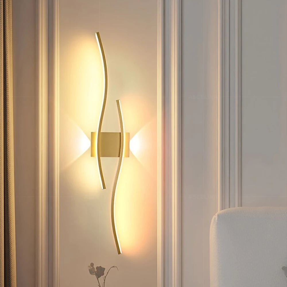 Applique murale chambre double vague moderne Mon Luminaire™