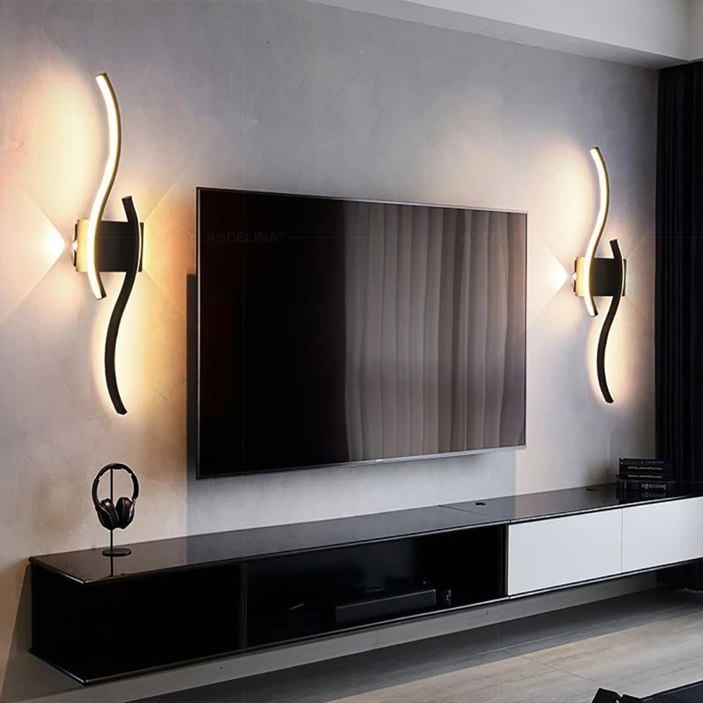 Applique murale chambre double vague moderne Mon Luminaire™
