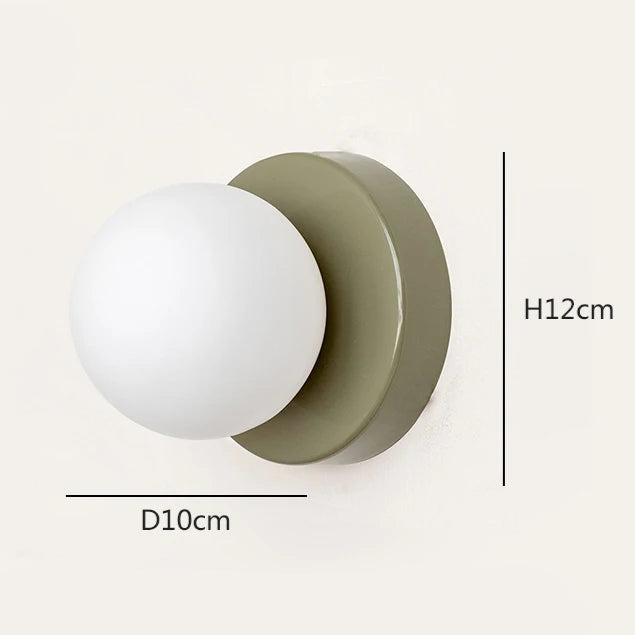 Applique murale chambre minimaliste en métal LED Vert Mon Luminaire™