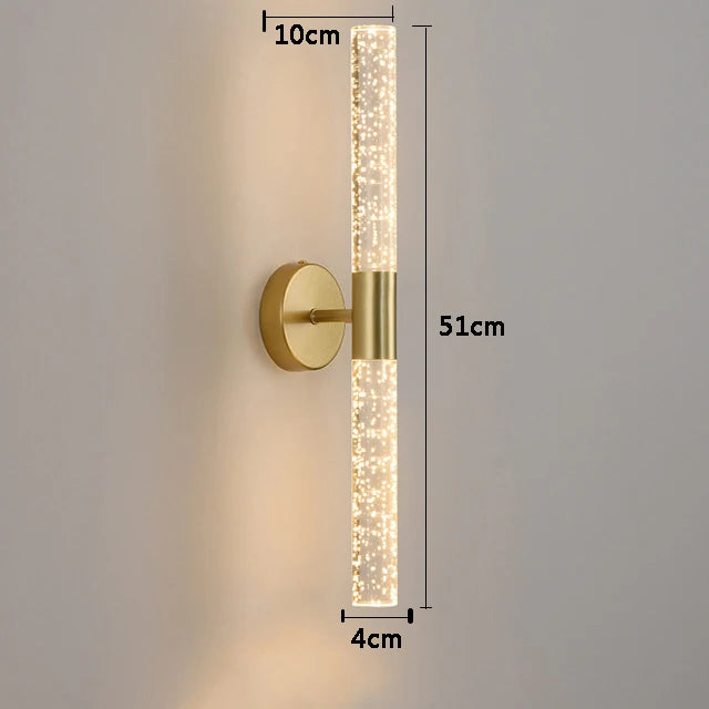 Applique murale chambre style nordique à bulles LED Doré / Froide Mon Luminaire™