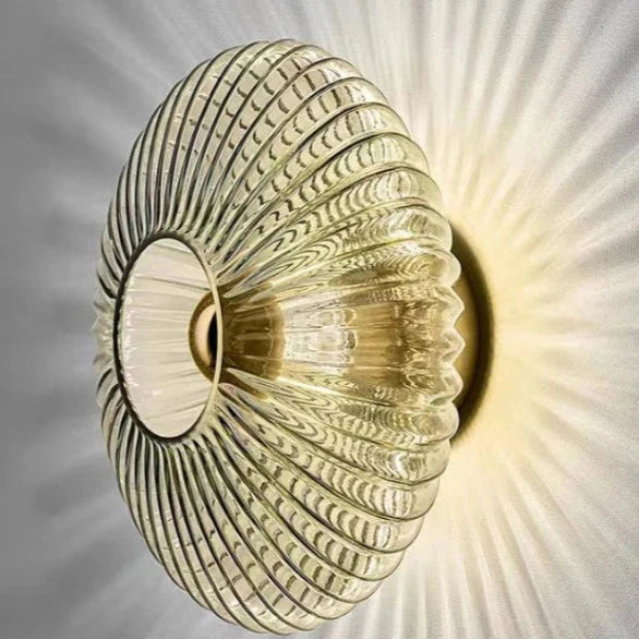 Applique murale en verre originale Gris / Blanc chaud Mon Luminaire™