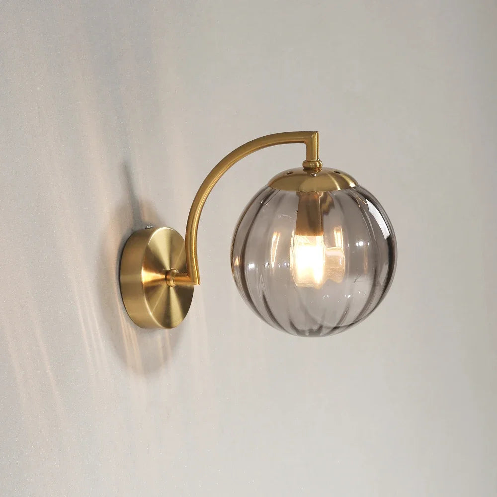 Applique murale en verre style nordique Gris Mon Luminaire™