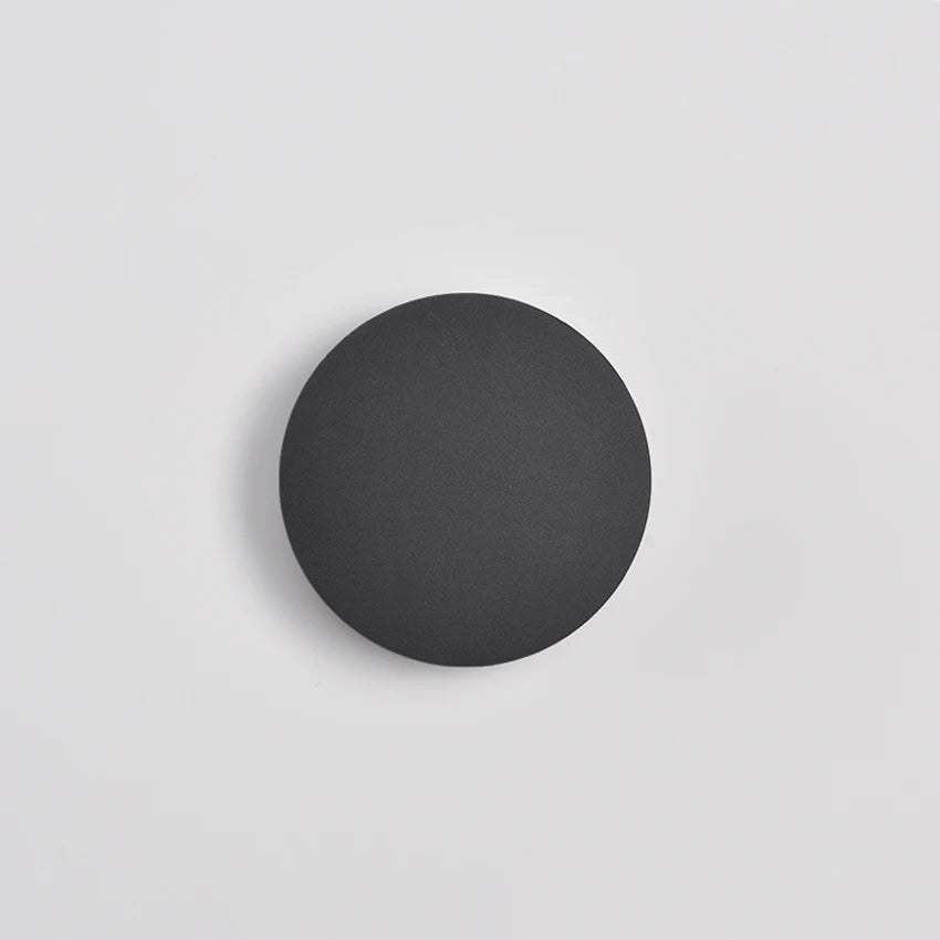 Applique murale moderne ronde LED Noir / 15cm / Blanc froid (5500-7000K) Mon Luminaire™