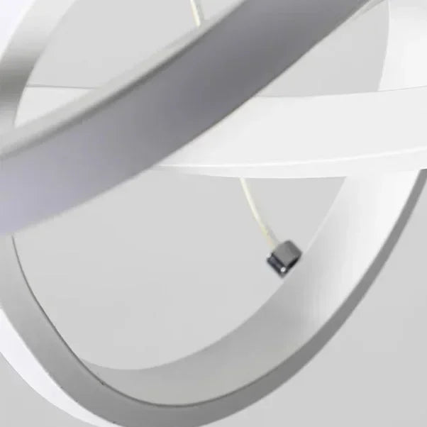 Suspension luminaire nordique nœud LED Blanche Mon Luminaire™