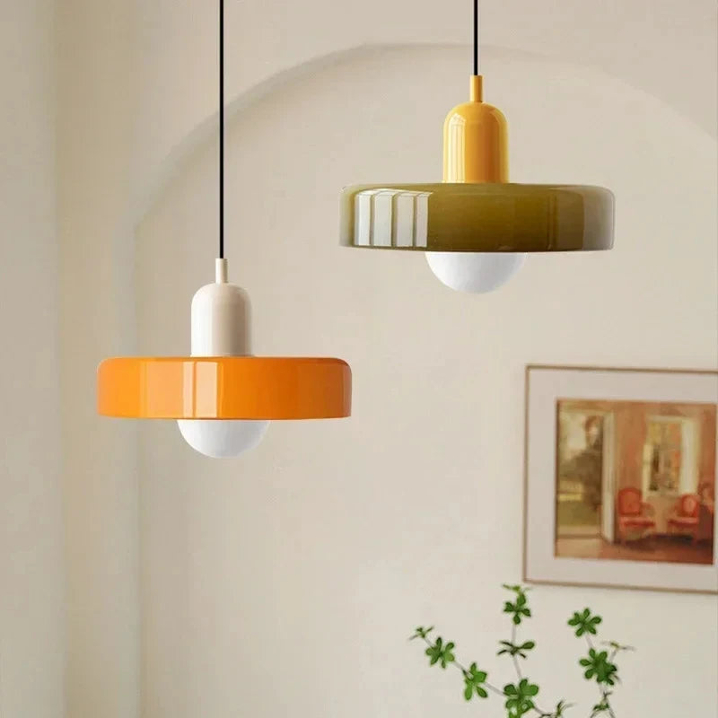 Suspension moderne en verre salon cuisine colorée Mon Luminaire™