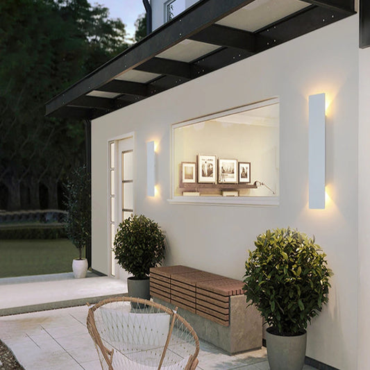 Applique murale extérieur moderne waterproof aluminium blanc Mon Luminaire™