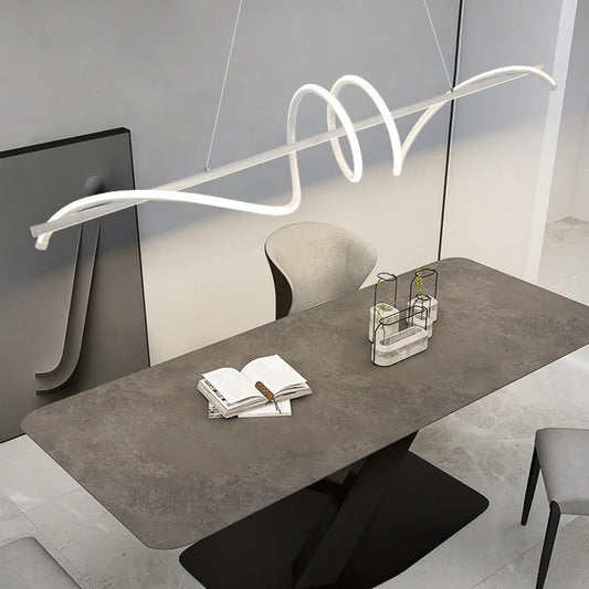 Suspension design LED moderne blanc enroulée Mon Luminaire™