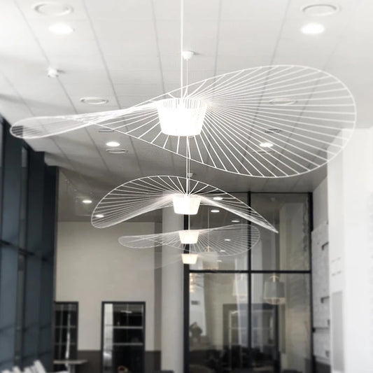 Suspension design moderne abstraite blanche Mon Luminaire™