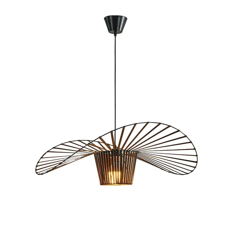 Suspension design moderne abstraite marron D60cm / Blanc chaud (3000K) Mon Luminaire™