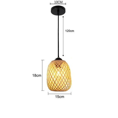 Suspension luminaire en osier artisanal style Bali A Mon Luminaire™
