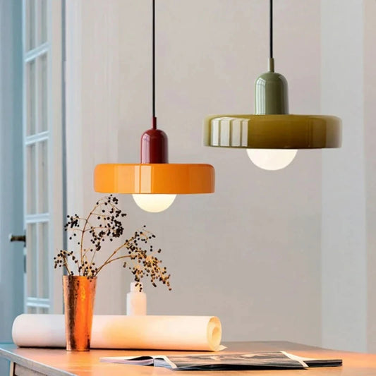 Suspension moderne en verre salon cuisine colorée Mon Luminaire™